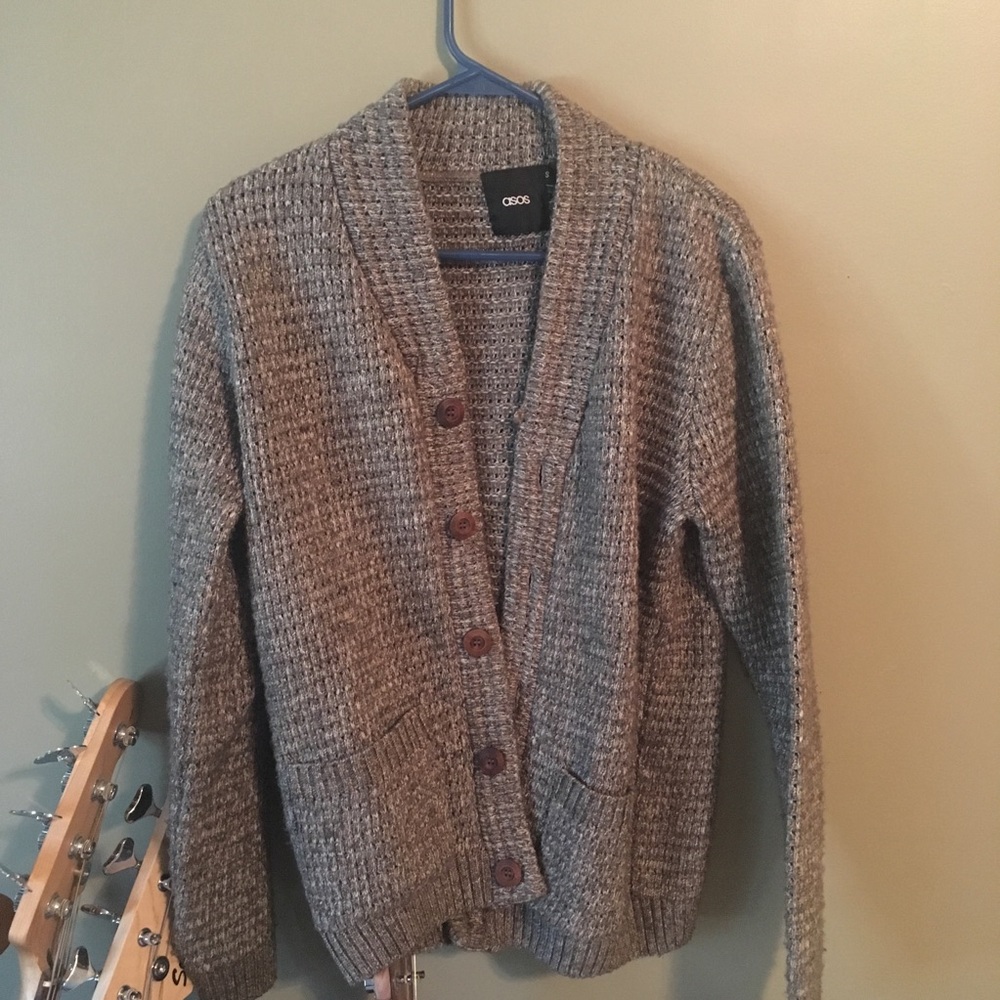 Asos knit shawl cardigan